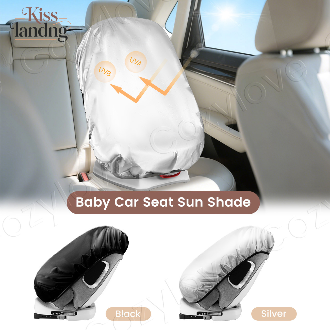 Infant Car Seat Cover - Universal Infant Car Seat Sun Shade,