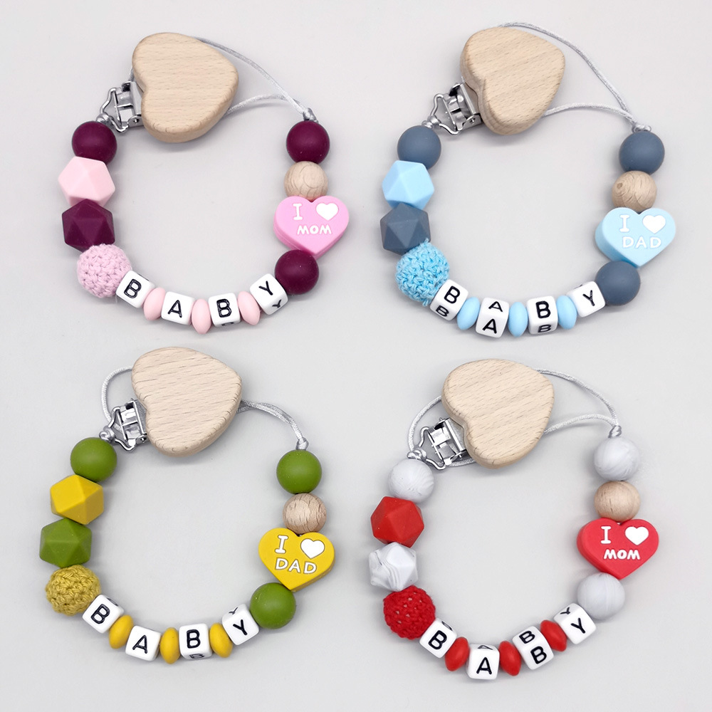 Baby Pacifier Clip - Customizable Personalized Name baby teether Pacifier