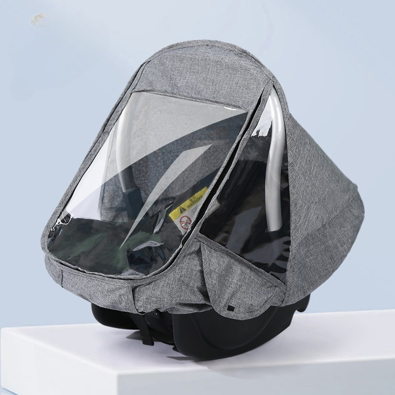 Infant Car Seat Cover - Baby Car Seat Canopy Safety Basket