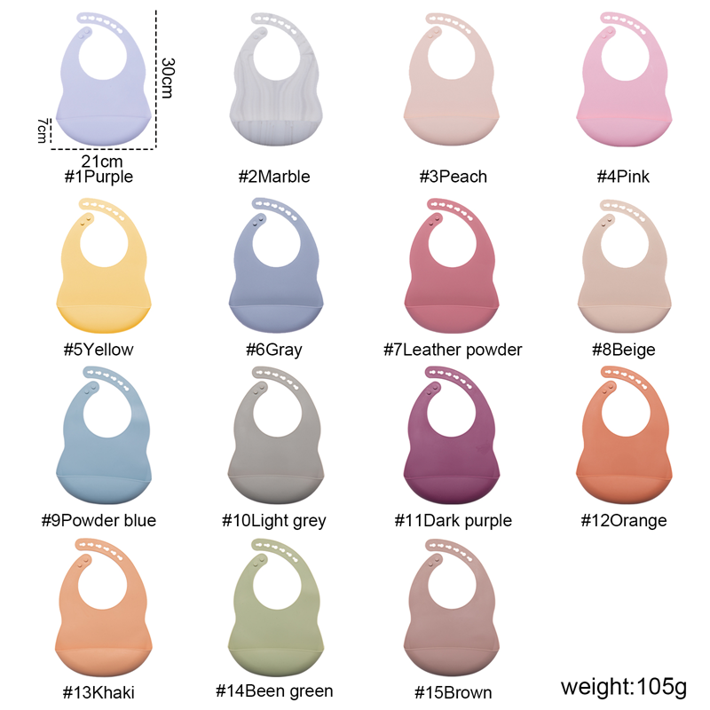 0-3 Years Baby Bib BPA Free Si - Silicone Baby Bibs recension och pris