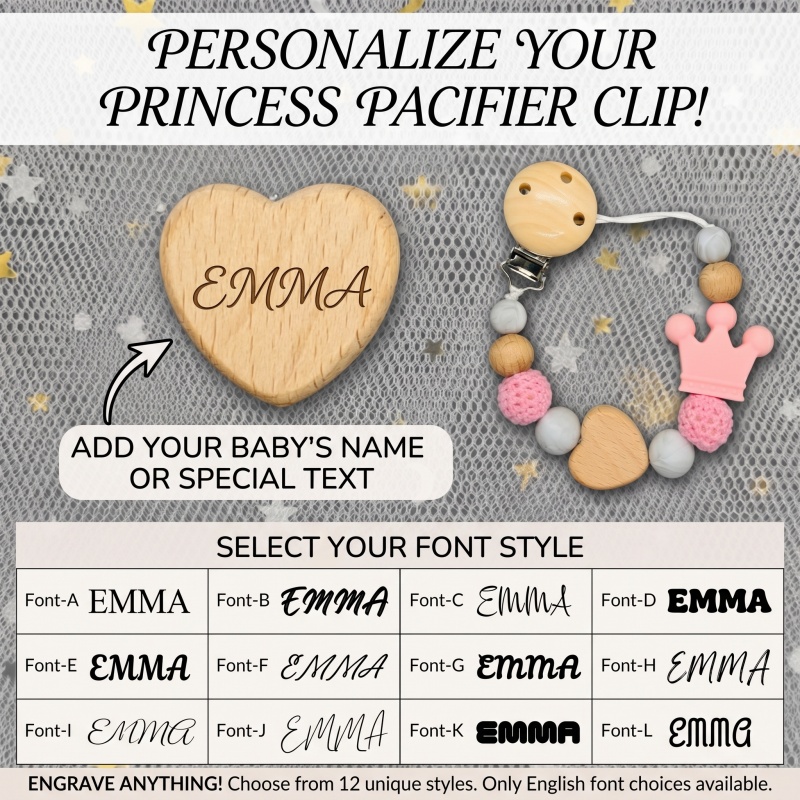 Personalized Baby Pacifier Cli - Baby Pacifier Clip recension och pris