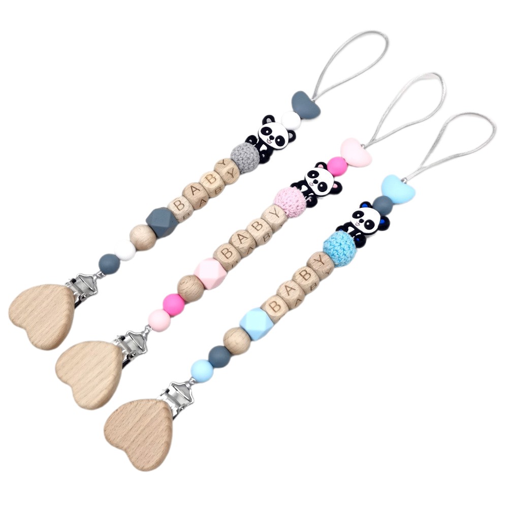 Wooden Personalized Baby Pacif - Baby Pacifier Clip recension och pris
