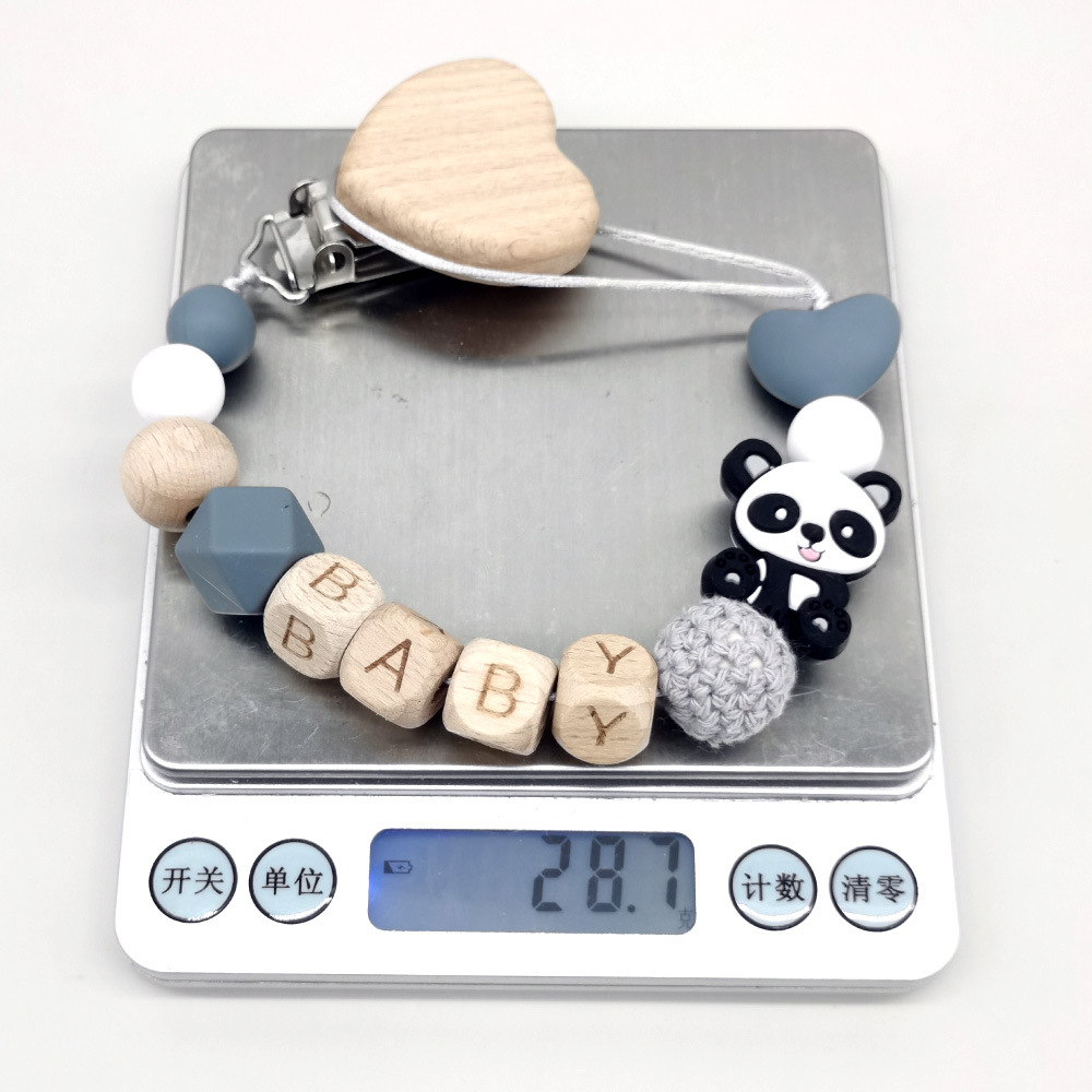 Wooden Personalized Baby Pacif - Baby Pacifier Clip recension och pris
