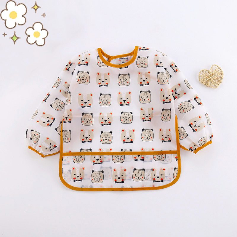 Baby Silicone Cartoon Bib 0-6  - Silicone Baby Bibs recension och pris