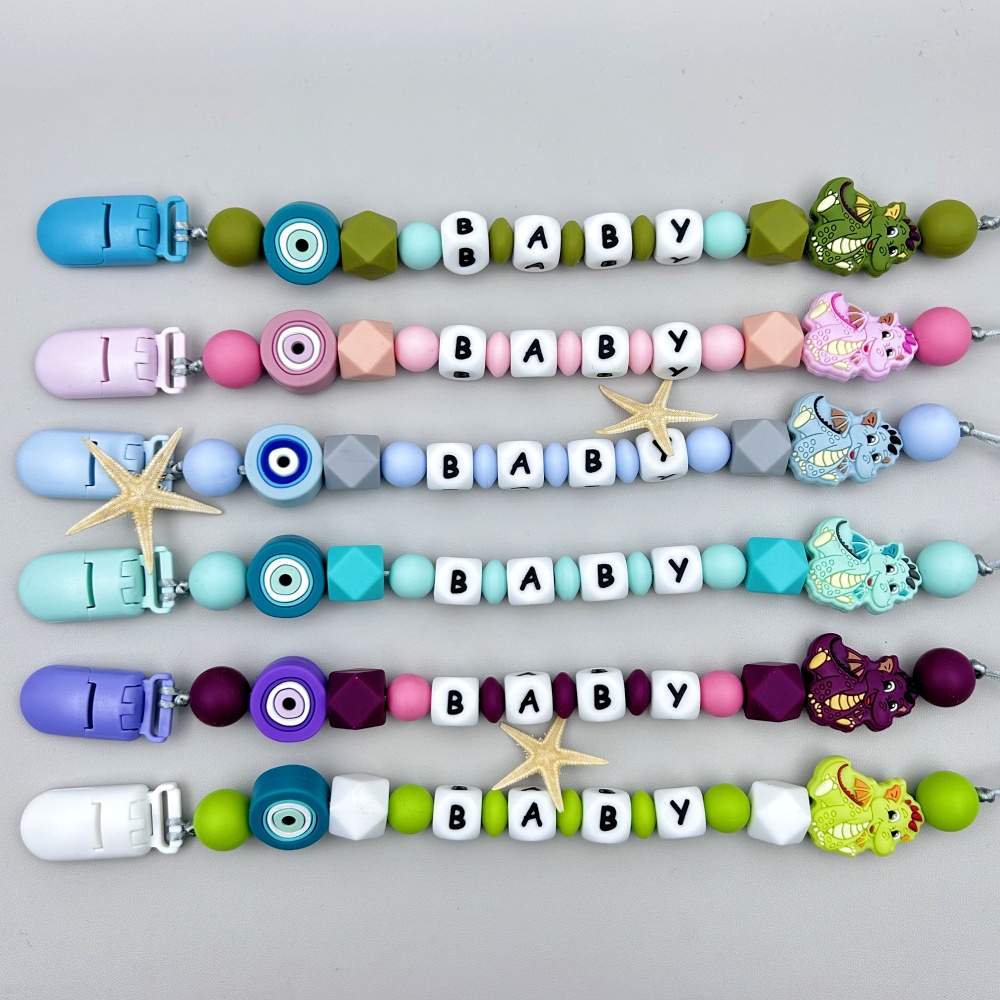 Custom English Russian Silicon - Baby Pacifier Clip recension och pris