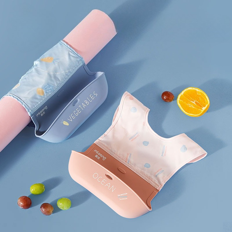 Children's Waterproof Bib Baby - Silicone Baby Bibs recension och pris
