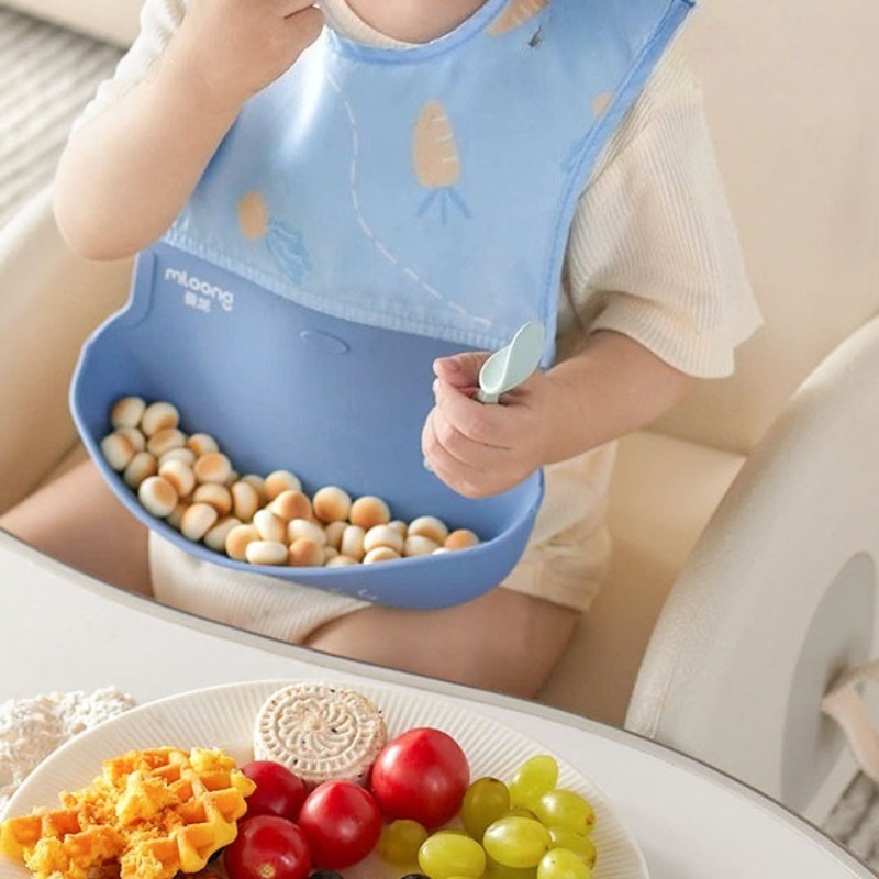 Children's Waterproof Bib Baby - Silicone Baby Bibs recension och pris