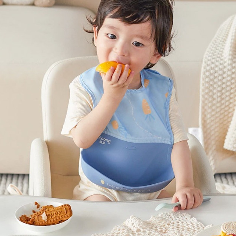 Children's Waterproof Bib Baby - Silicone Baby Bibs recension och pris