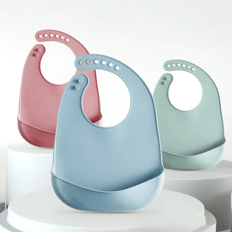 1/3pcs Baby Bib Adjustable Wat - Silicone Baby Bibs recension och pris