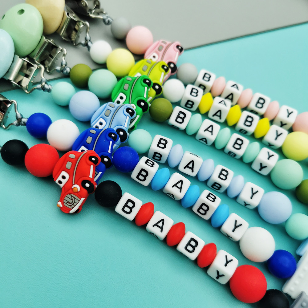 Custom English Russian Letter  - Baby Pacifier Clip recension och pris