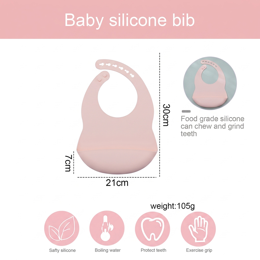 Baby Bibs for Mealtime Waterpr - Silicone Baby Bibs recension och pris