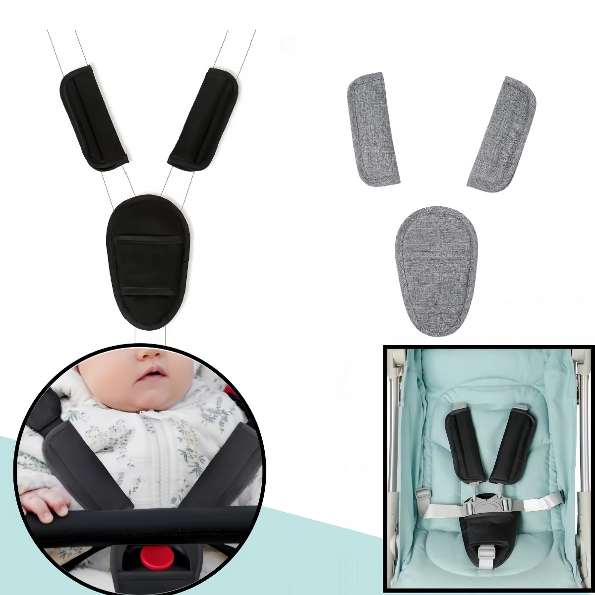 Baby Car Seat Belt Pads Univer - Infant Car Seat Cover recension och pris