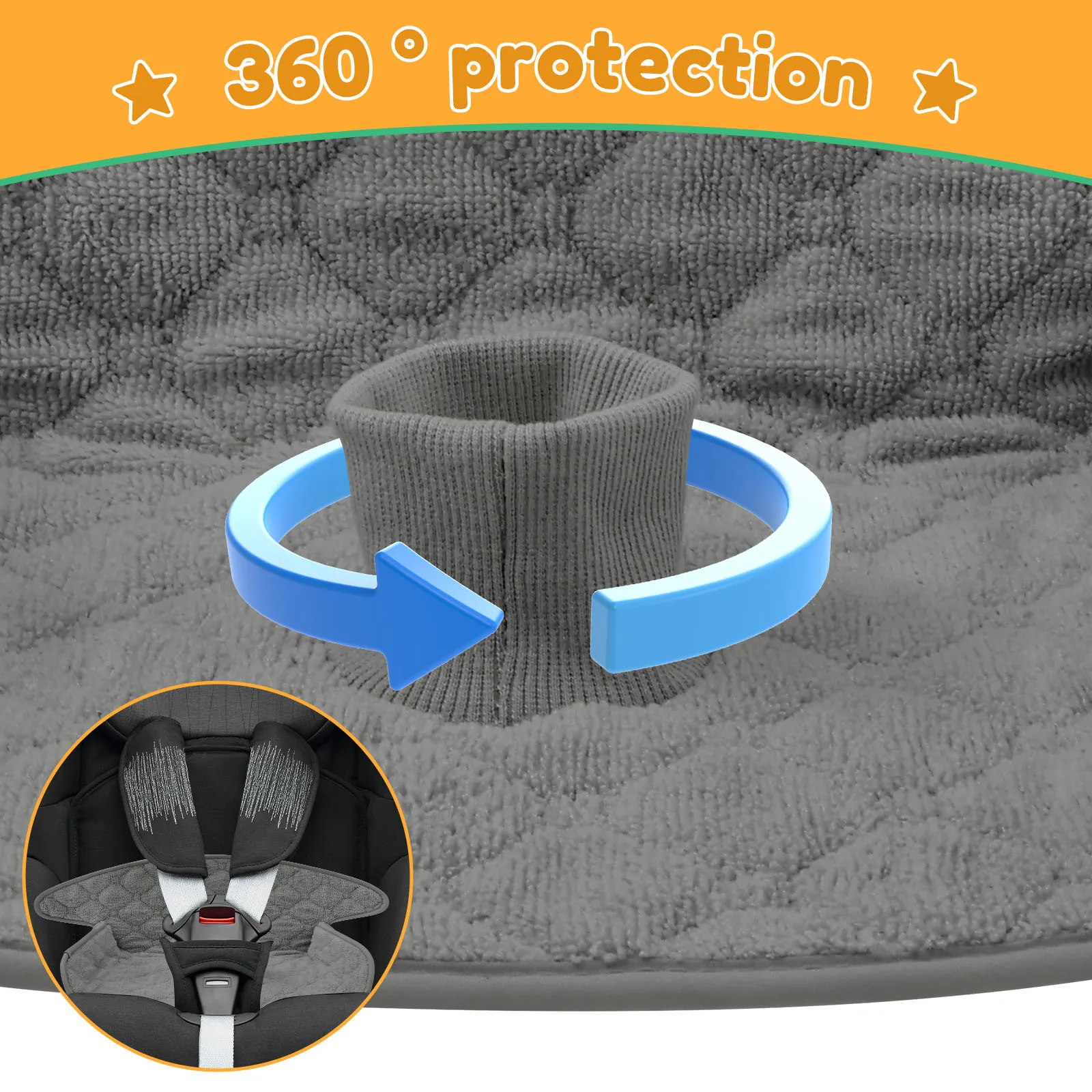 2 Pcs Baby Piddle Pad Polyeste - Infant Car Seat Cover recension och pris