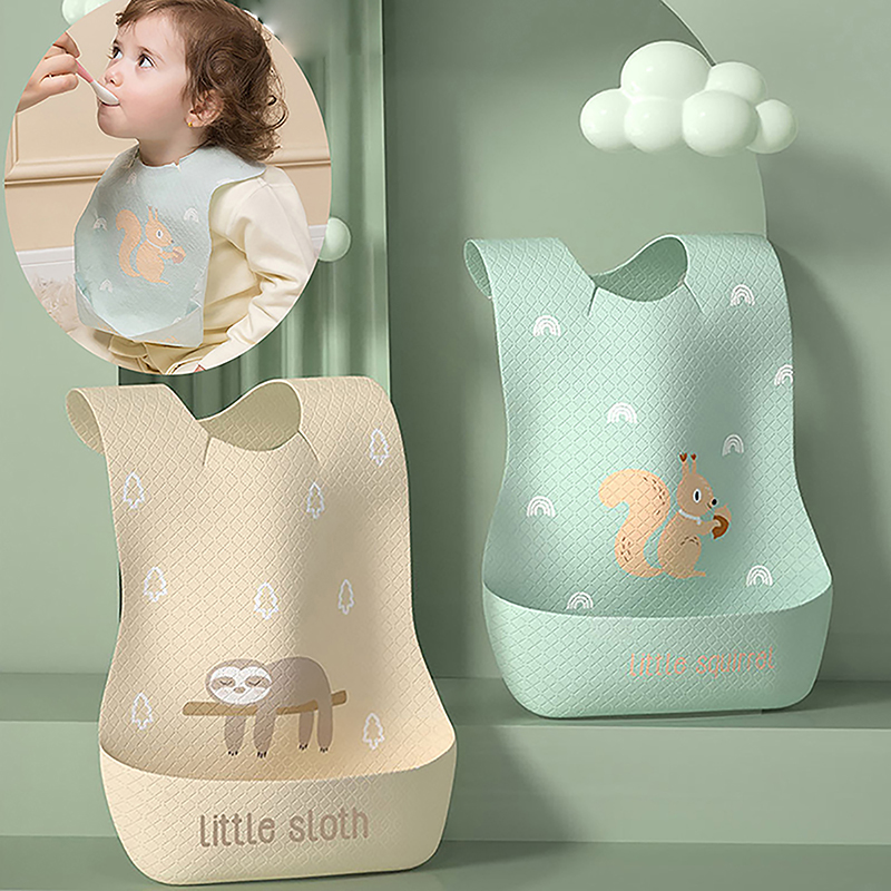 Waterproof Adjustable Food Fee - Silicone Baby Bibs recension och pris