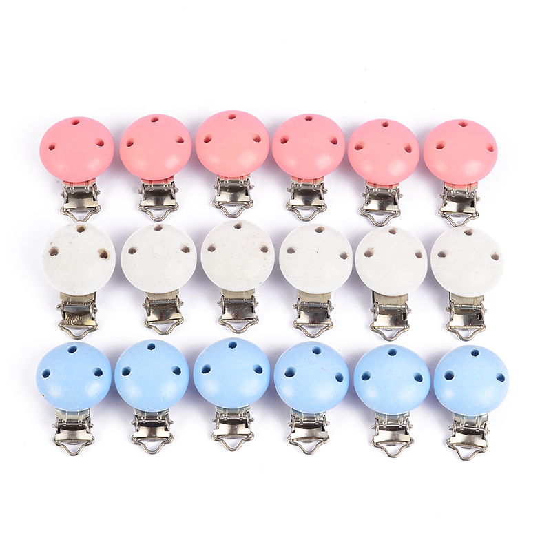 10Pcs Round Wood Pacifier Clip - Baby Products Wholesale recension och pris