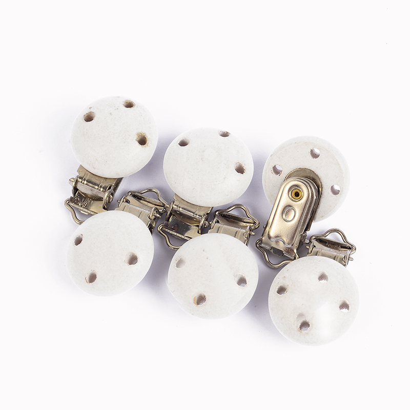 10Pcs Round Wood Pacifier Clip - Baby Products Wholesale recension och pris