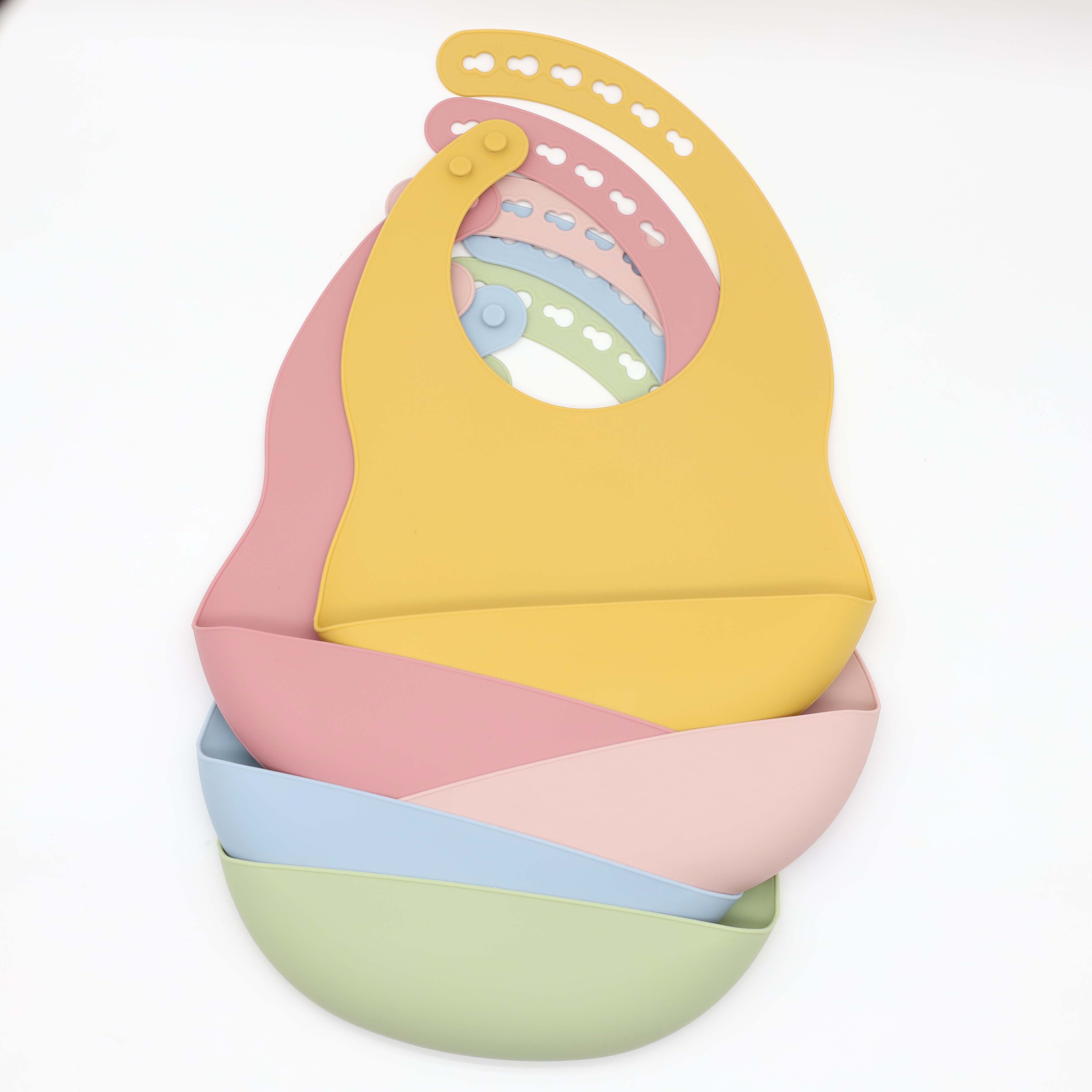 New baby silicone bib with adj - Silicone Baby Bibs recension och pris