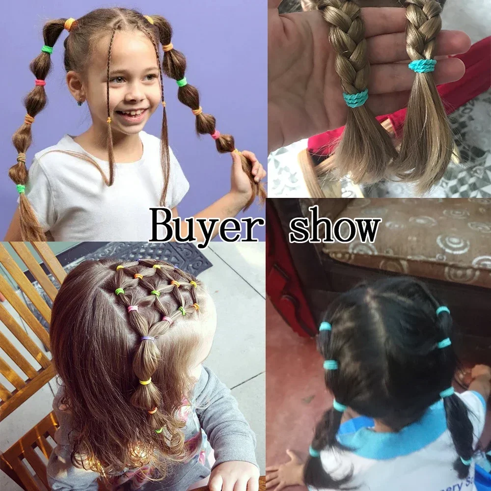 100pcs/Bag Elastic Hair Bands  - Baby Products Wholesale recension och pris