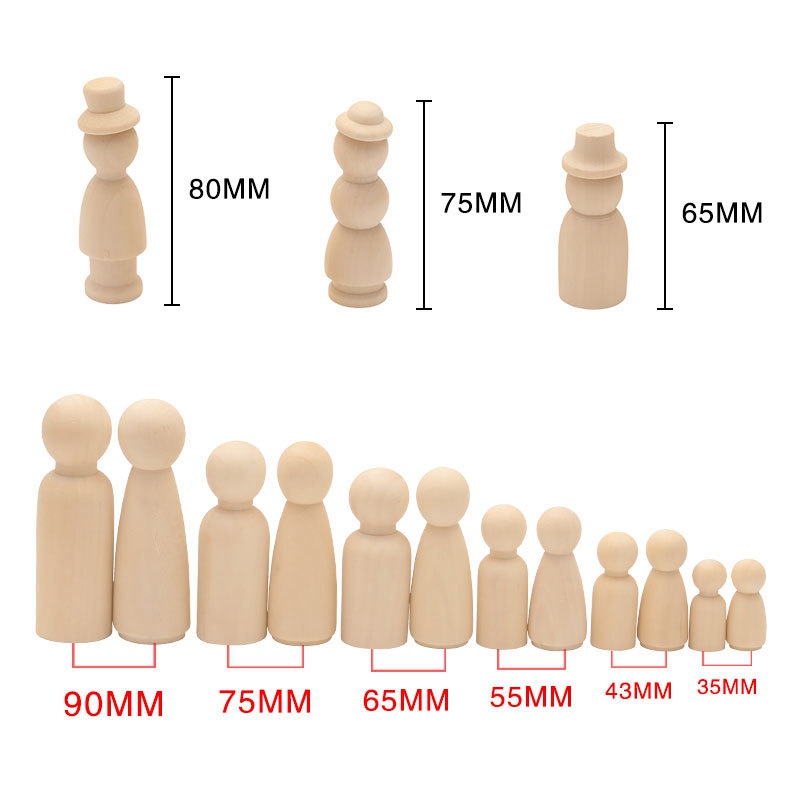 Wholesale 50Pc 75Mm/90Mm Wood  - Baby Products Wholesale recension och pris